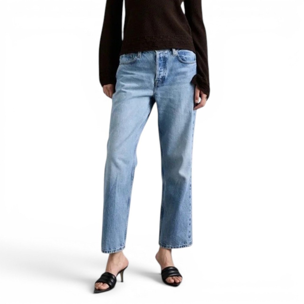 Frame Denim Light Blue Straight Leg Jeans